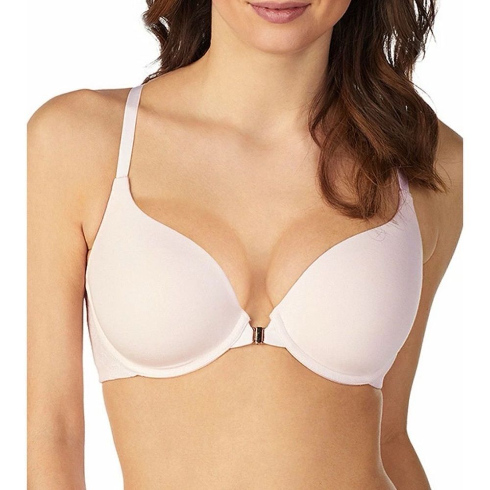 Le Mystère Women's Natural Comfort Racerback Bra Shell Blush 38DDD/F NWT